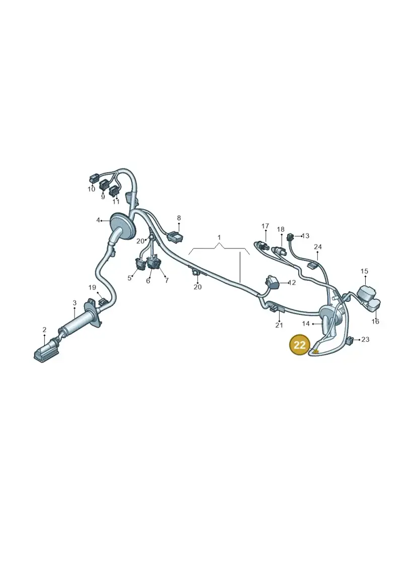 3D0971818 — Audi Q7 qu. 3.0 TDI (2015-2019) diagram 859972370, position 22