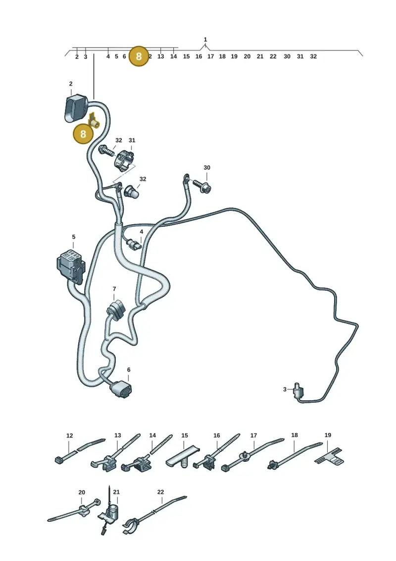 3D0971830D — Audi Q6 e-tron (2023-) diagram f5s972820, position 8