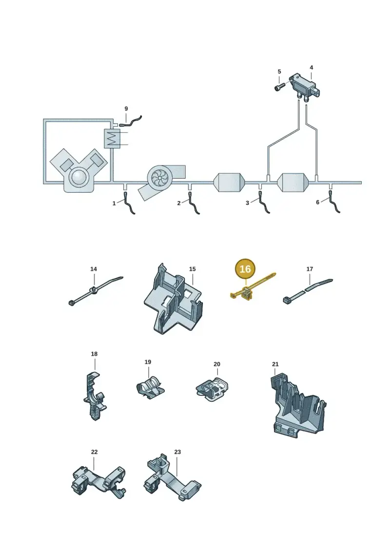 3D0971838E — Audi RS4 Avant (2017-) diagram 435906003, position 16