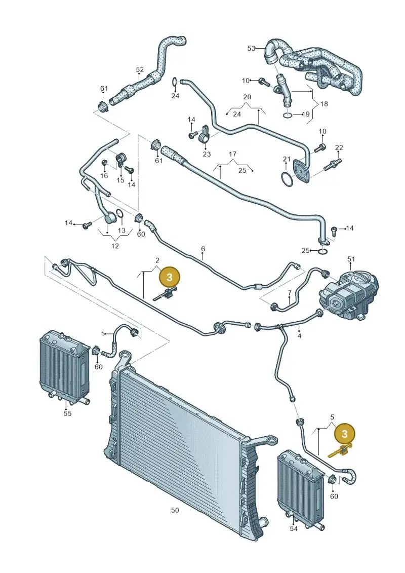 3D0971838E — Audi RS6 Avant (2013-2018) diagram 758121200, position 3