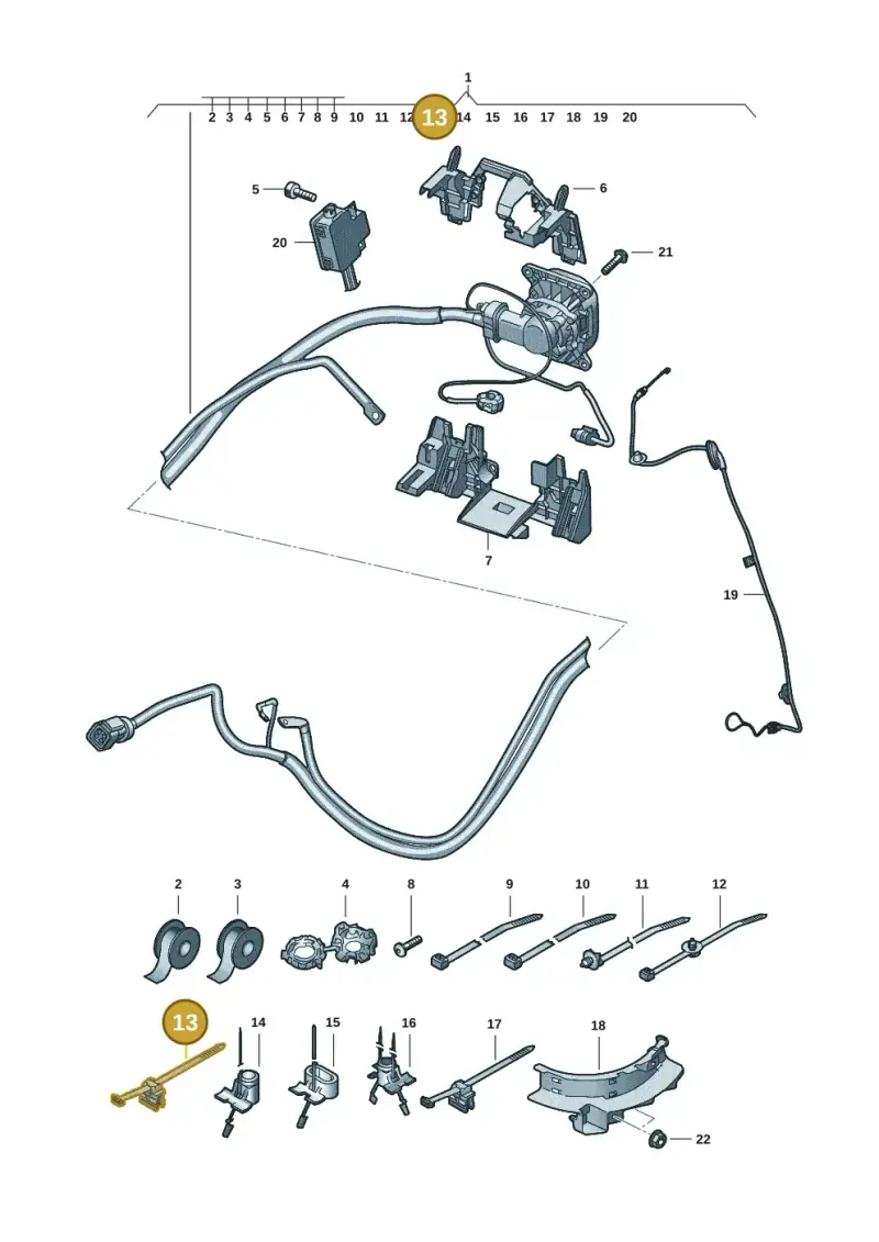 3D0971838E — Audi Q6 e-tron (2023-) diagram f5s970320, position 13