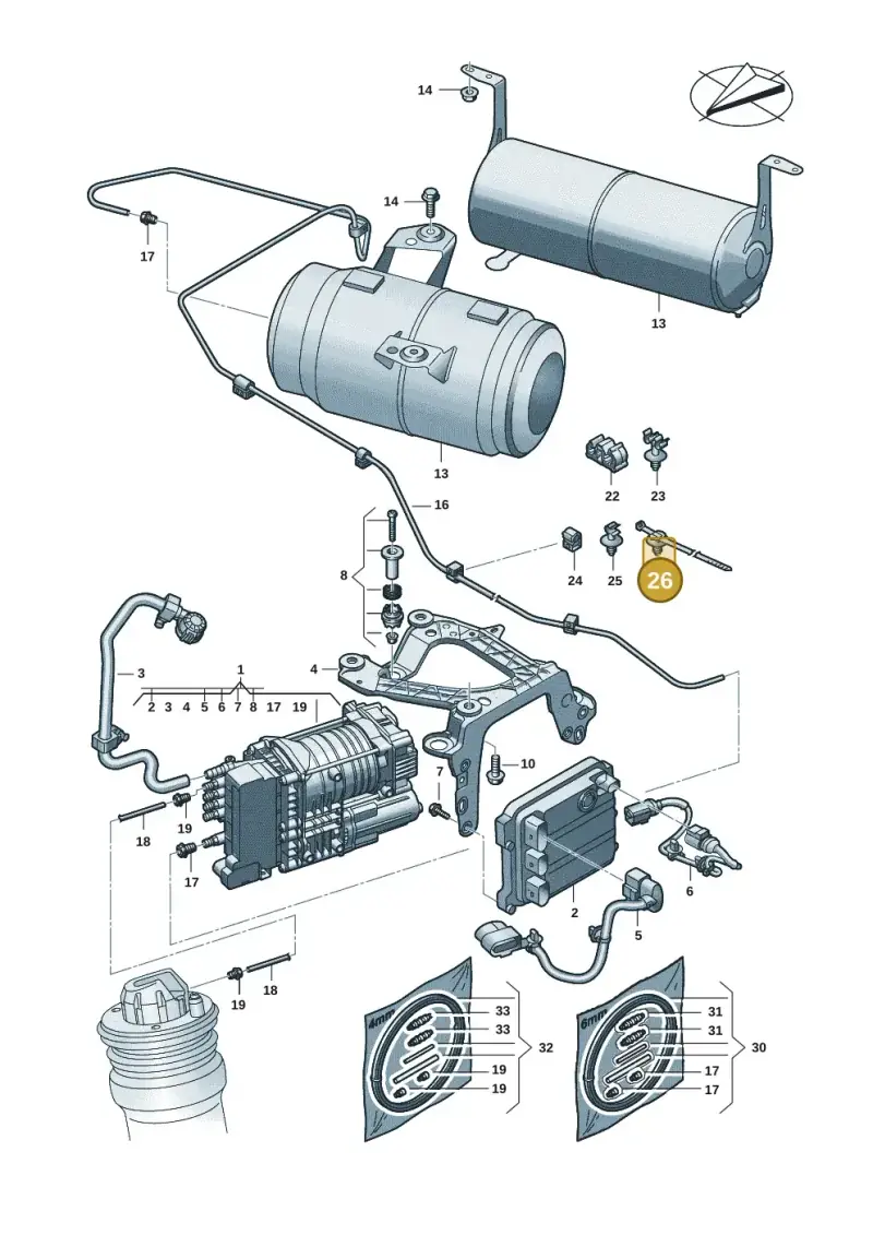 3D0971838K — Audi Q6 e-tron (2023-) diagram f5s616300, position 26