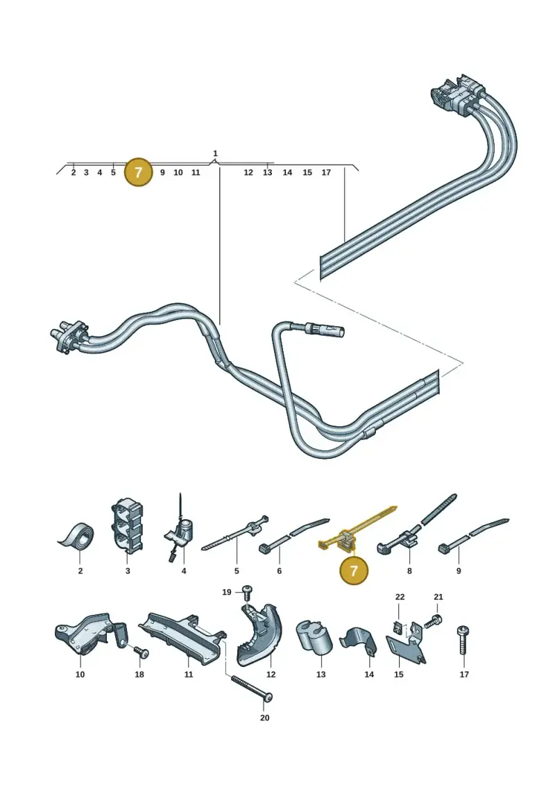 3D0971838L — Audi Q6 e-tron (2023-) diagram f5s970150, position 7