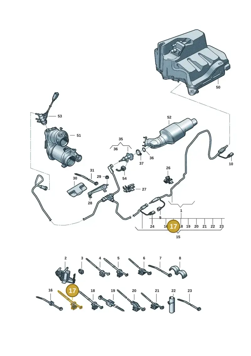 3D0971838L — Audi A5 Limo 2.0 (2024-) diagram 8wh201500, position 17