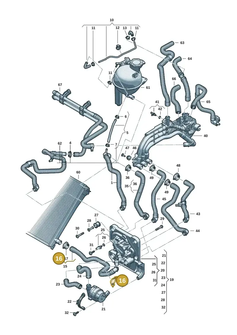 3D0971838N — Audi Q6 e-tron (2023-) diagram f5s121000, position 16