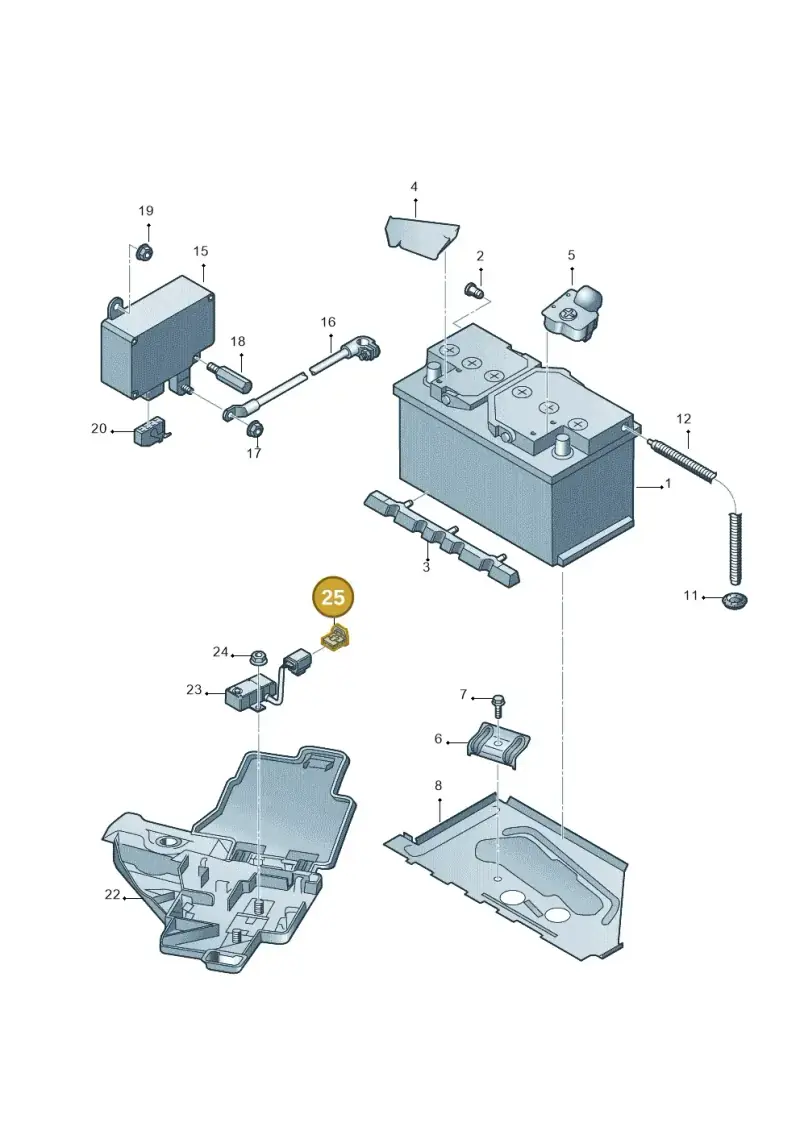 3D0972755 — Audi A6L           "CN"05> (2005-) diagram 291915000, position 25