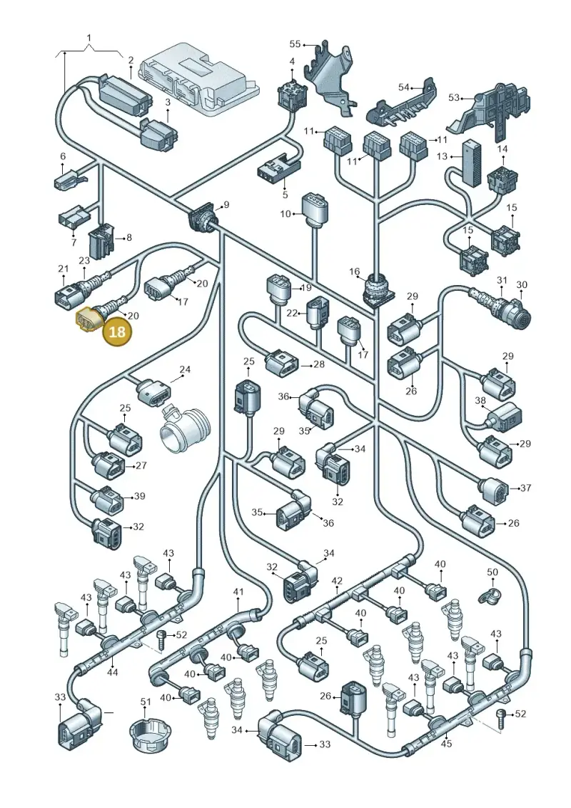 3D0973724F — Audi A6/S6/Avant/qu.   05> (2004-) diagram 448971350, position 18