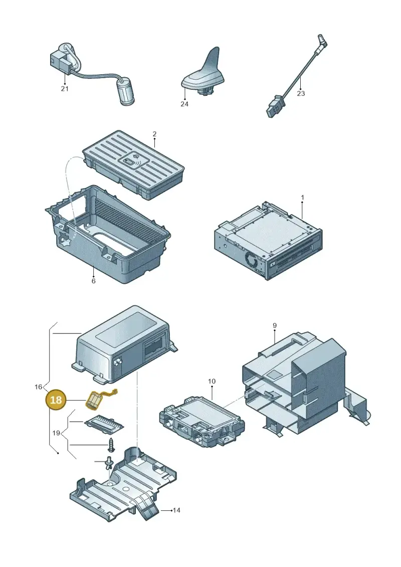 3G0915089A — Audi RS3 Limousine (2017-2020) diagram 890035550, position 18