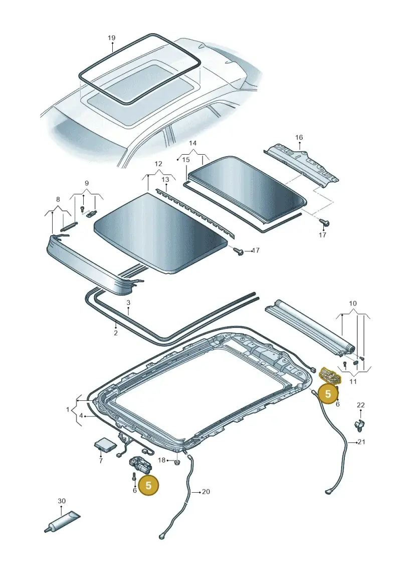 3G5877795 — Audi RS Q8 Quattro (2019-) diagram 429877000, position 5