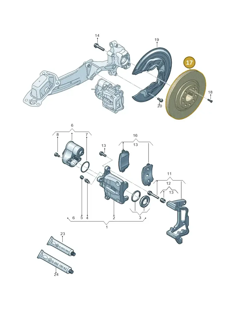 3Q0615601 — Audi Q3 2.0 TDI (2014-2019) diagram 855615600, position 17