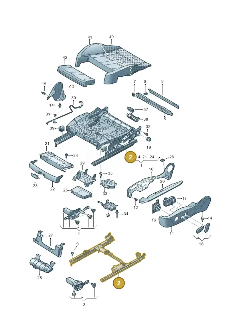 3Q0881184A — Audi RS6 Avant (2019-) diagram 435881100, position 2