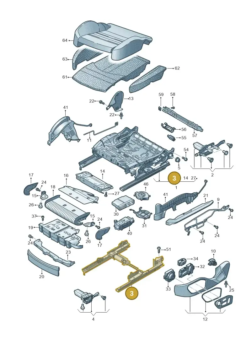 3Q0881184A — Audi RS6 Avant (2019-) diagram 435881200, position 3