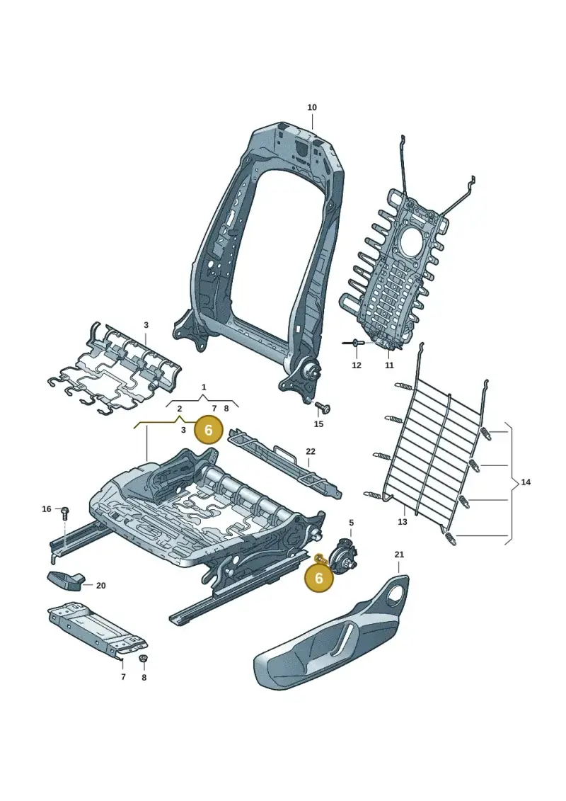 3Q0881955 — Audi Q6 e-tron (2023-) diagram f5y881000, position 6