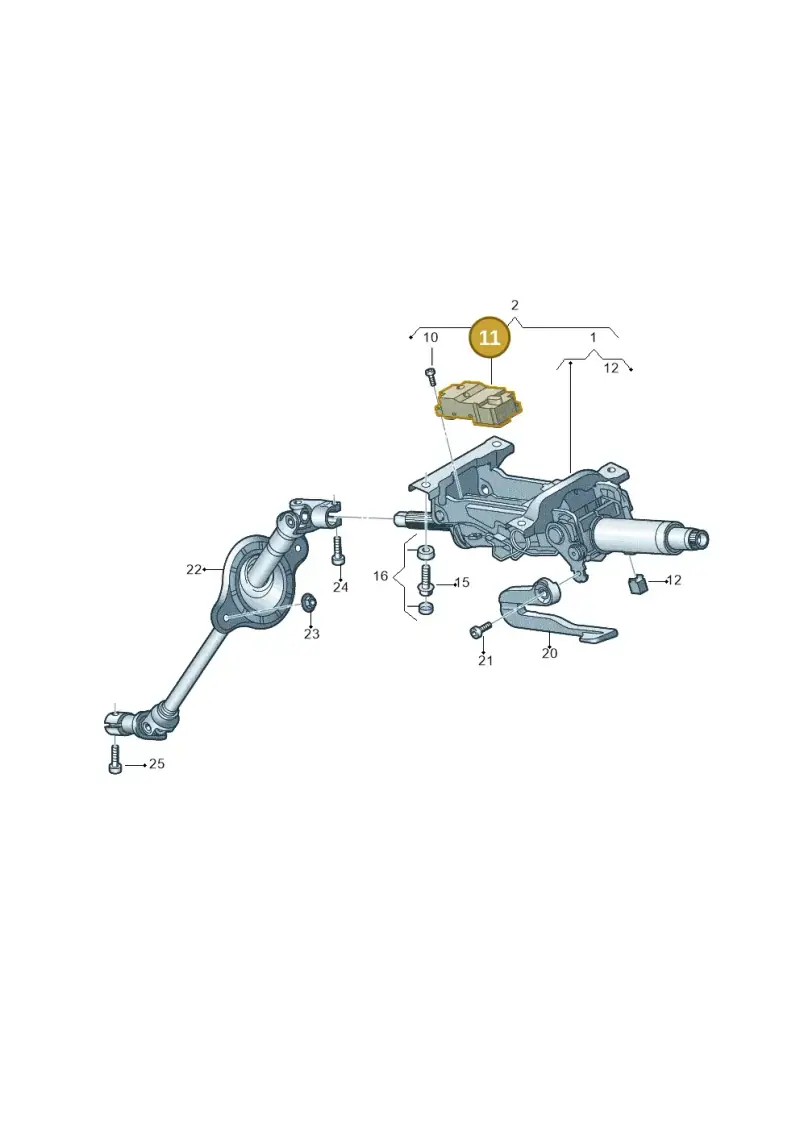 3Q0905861A — Audi Q5 (2016-2020) diagram 896419500, position 11