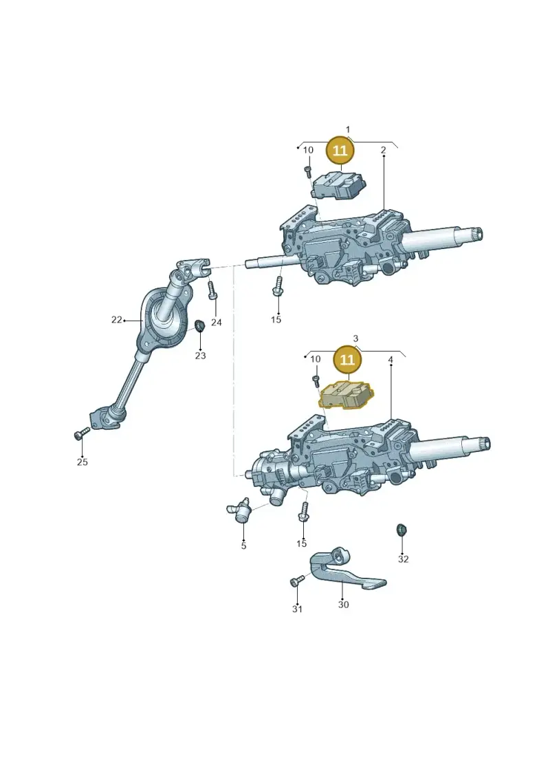 3Q0905861C — Audi A6 L 2.0 (2018-) diagram 577419050, position 11