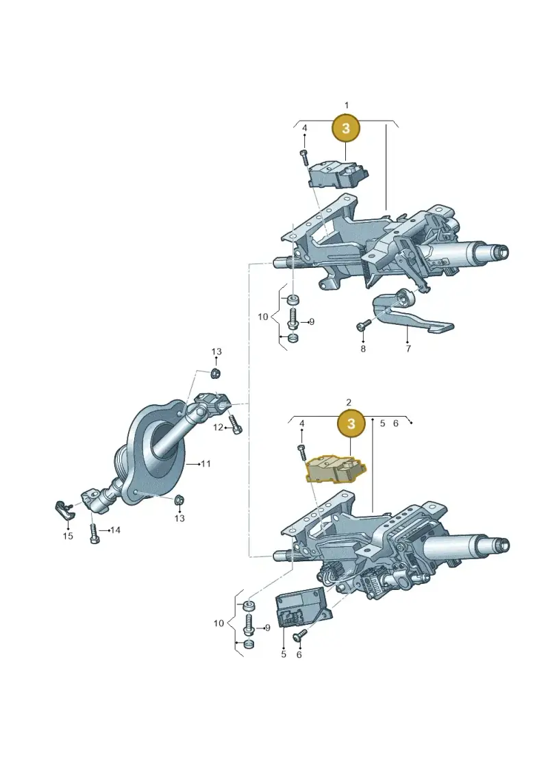 3Q0905861C — Audi Q8 e-tron (2018-2020) diagram 586419500, position 3