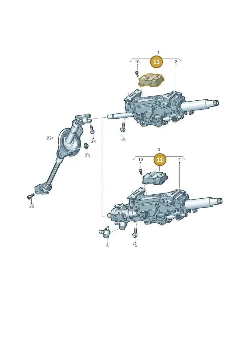 3Q0905861C — Audi A8L (2017-2022) diagram 838419500, position 11
