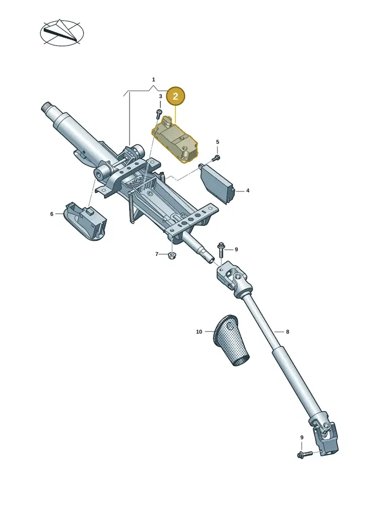 3Q0905861C — Audi RS e-tron GT (2020-2020) diagram 4j1419050, position 2