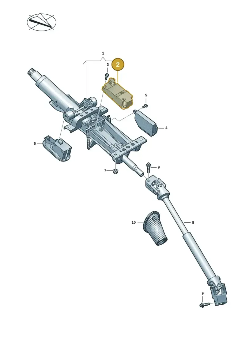 3Q0905861C — Audi RS e-tron GT (2020-2020) diagram 4j1419050, position 2