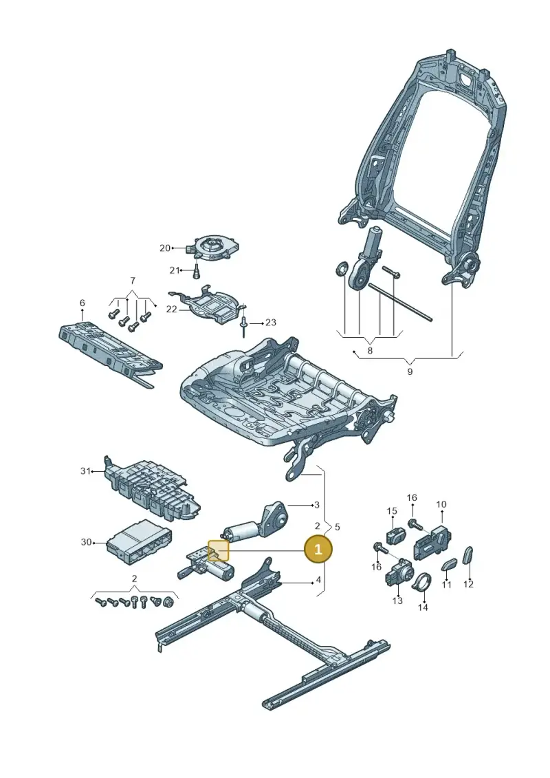 3Q0959248 — Audi RS Q8 Quattro (2019-) diagram 859959230, position 1