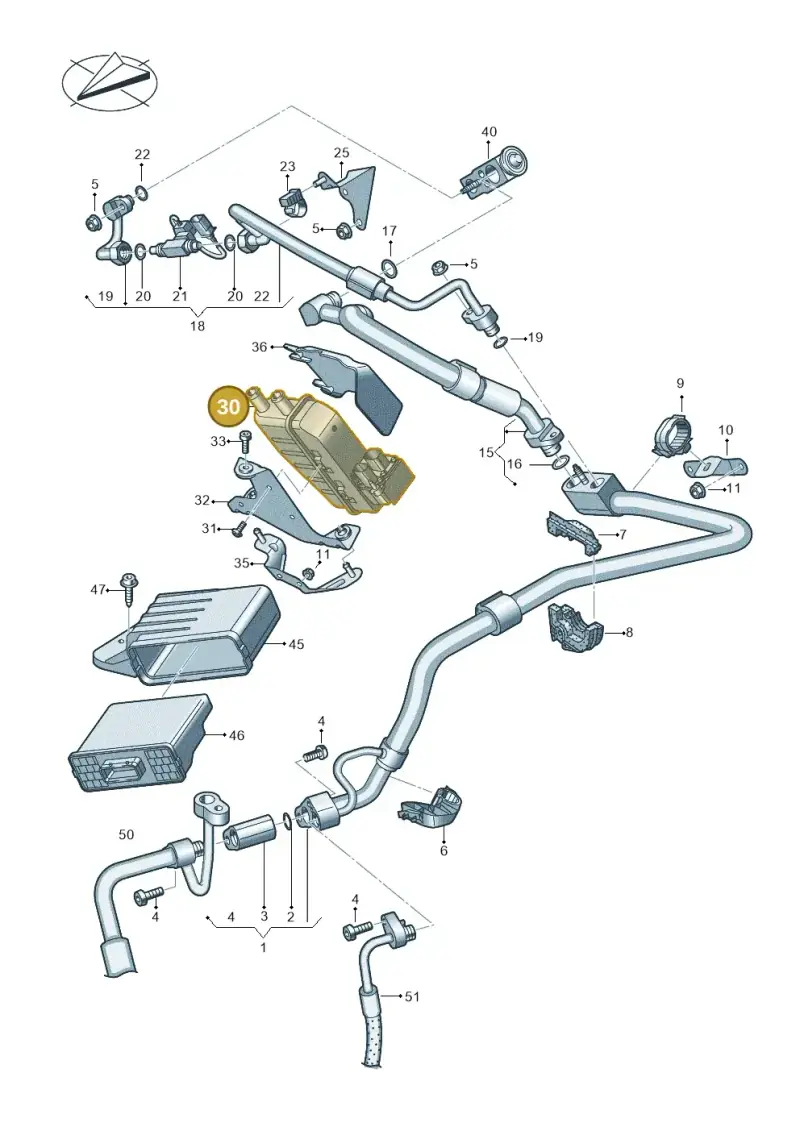 3Q0963231F — Audi Q8 e-tron (2018-2020) diagram 586260850, position 30