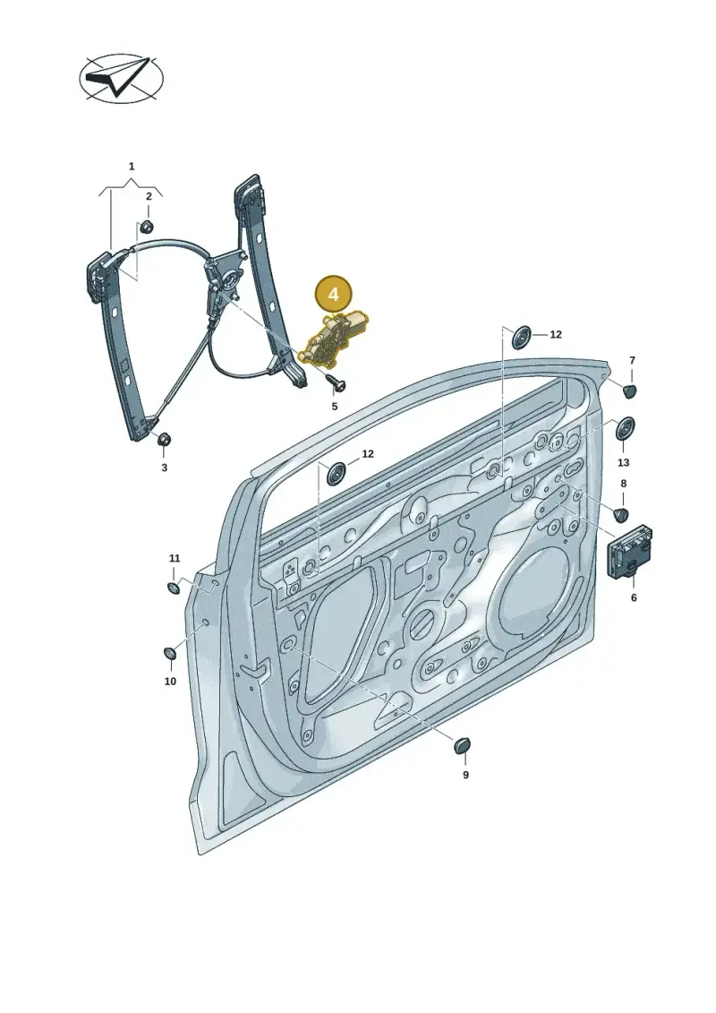 3QD959801D — Audi A5 Limo 2.0 (2024-) diagram 8wk837060, position 4
