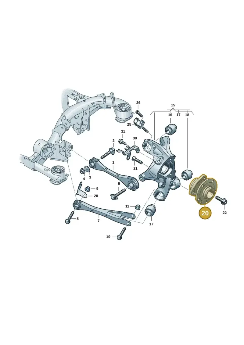 3QF407621K — Audi Q4 Sportback (2021-2022) diagram 89a501200, position 20