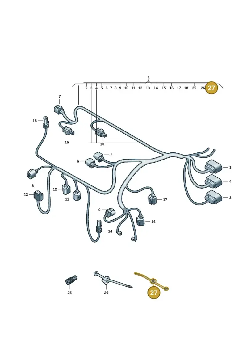 3W0971838 — Audi RS e-tron GT (2020-2020) diagram 4j1972600, position 27