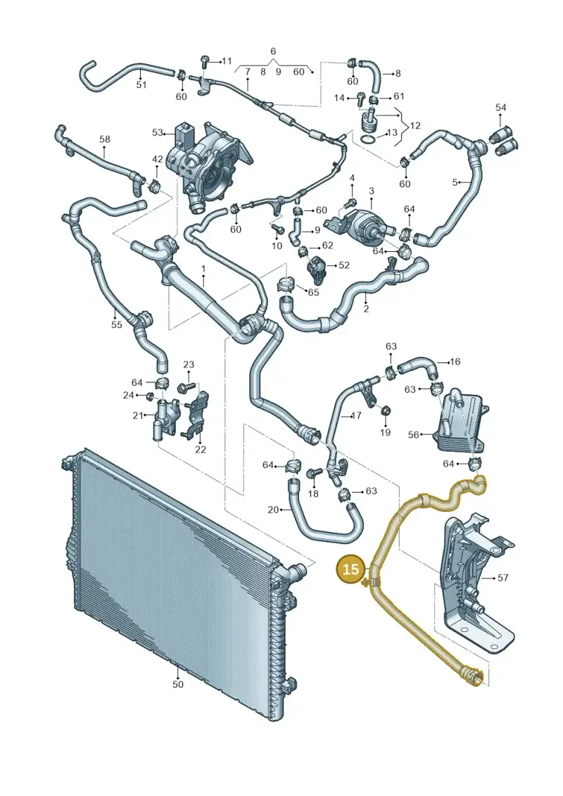 3WA122051M — Audi A3 Sportback (2019-2021) diagram 596121056, position 15