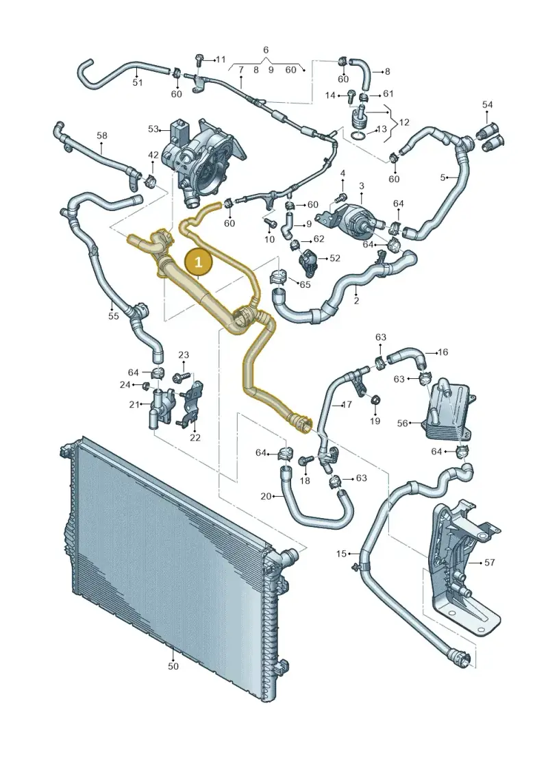 3WA122101H — Audi A3 Sportback (2019-2021) diagram 596121056, position 1