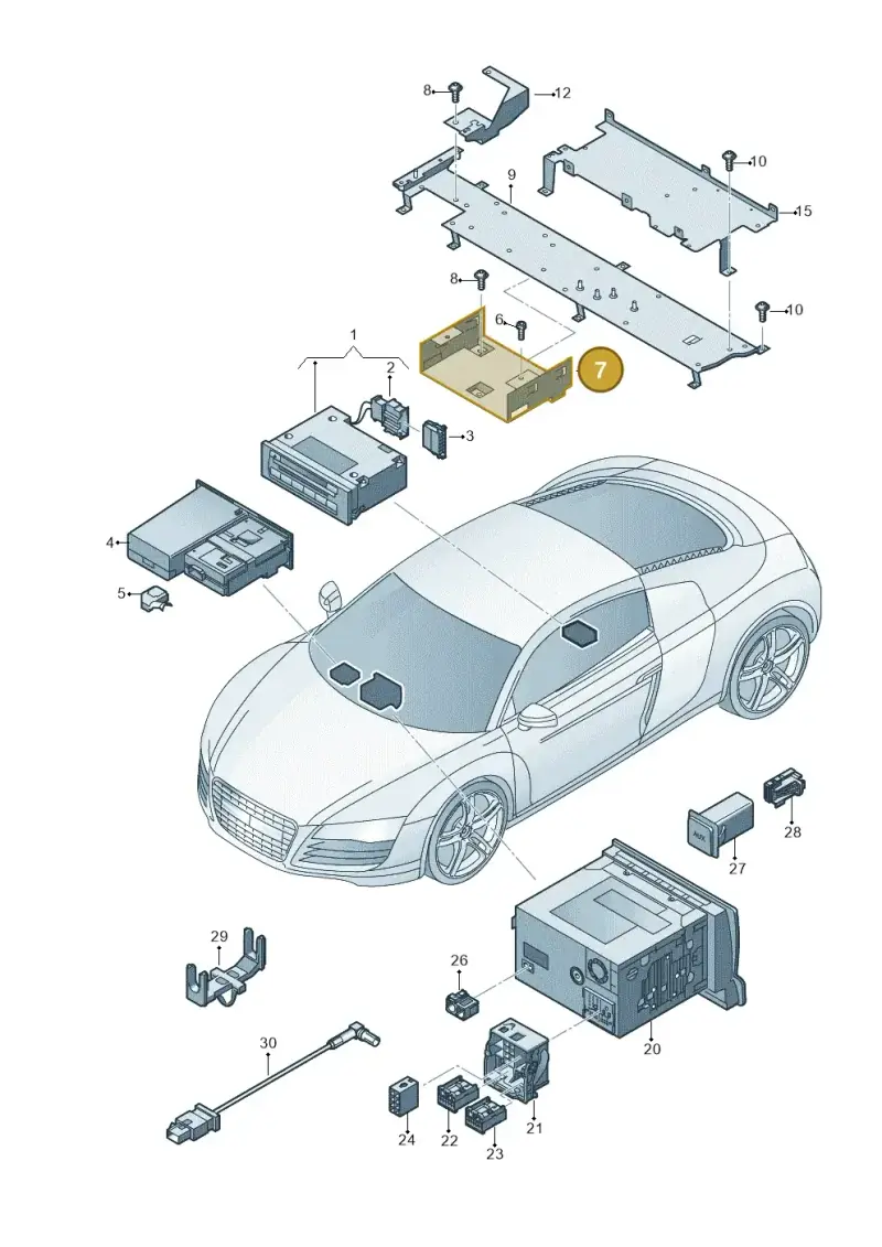 420035317A — Audi R8 qu. 5.2 (2012-2015) diagram 618035380, position 7