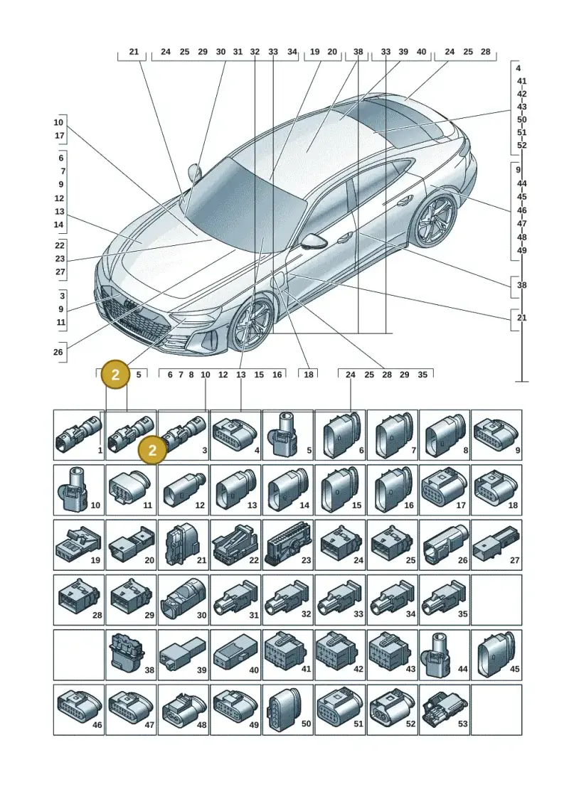 420035575B — Audi RS e-tron GT (2020-2025) diagram 4j1971820, position 2