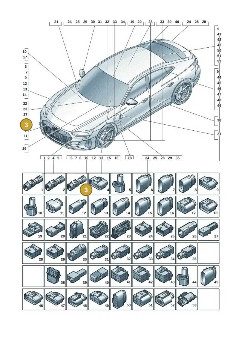 420035575C — Audi RS e-tron GT (2020-2025) diagram 4j1971820, position 3