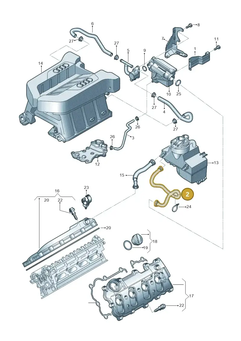 420103218N — Audi R8 qu. 5.2 (2012-2015) diagram 752103310, position 2