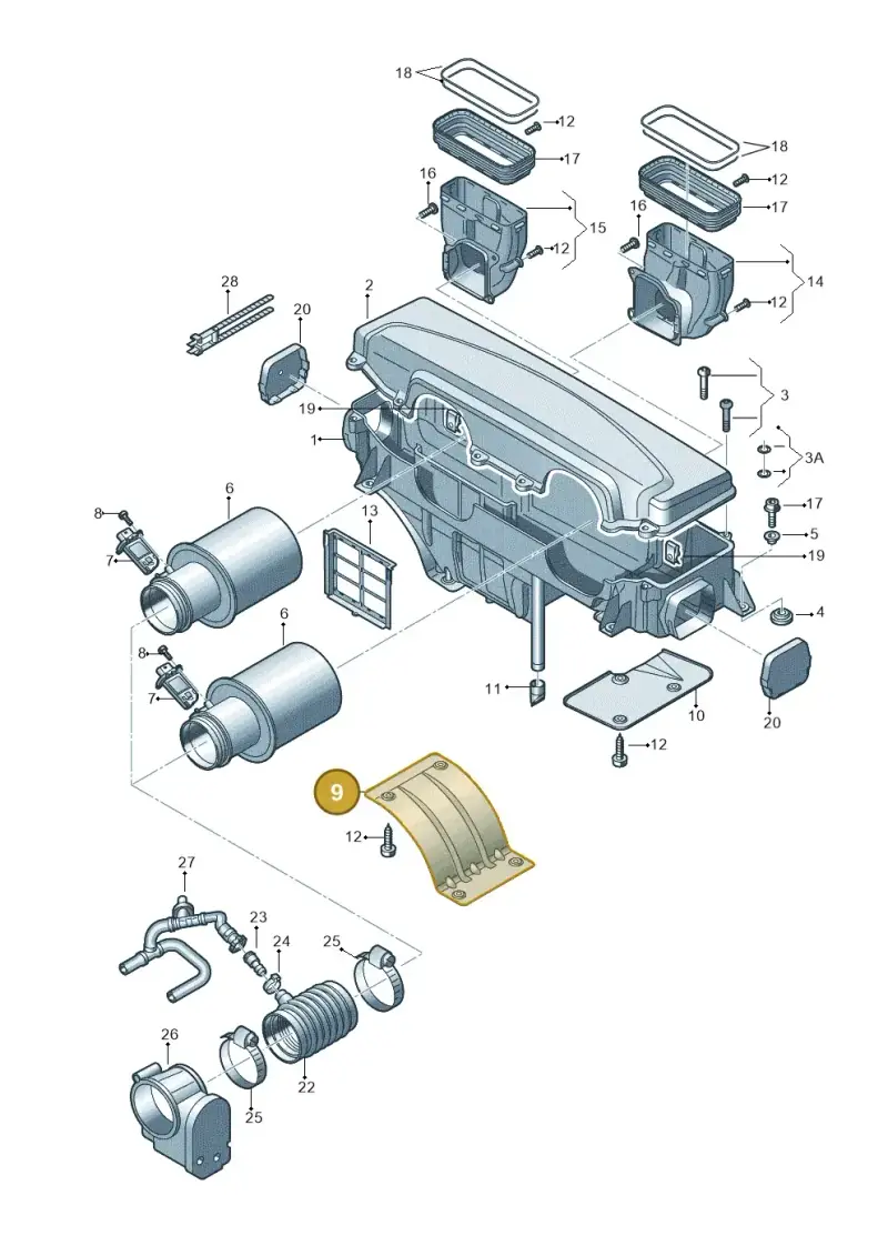 420115339A — Audi R8                08> (2007-) diagram 618133070, position 9