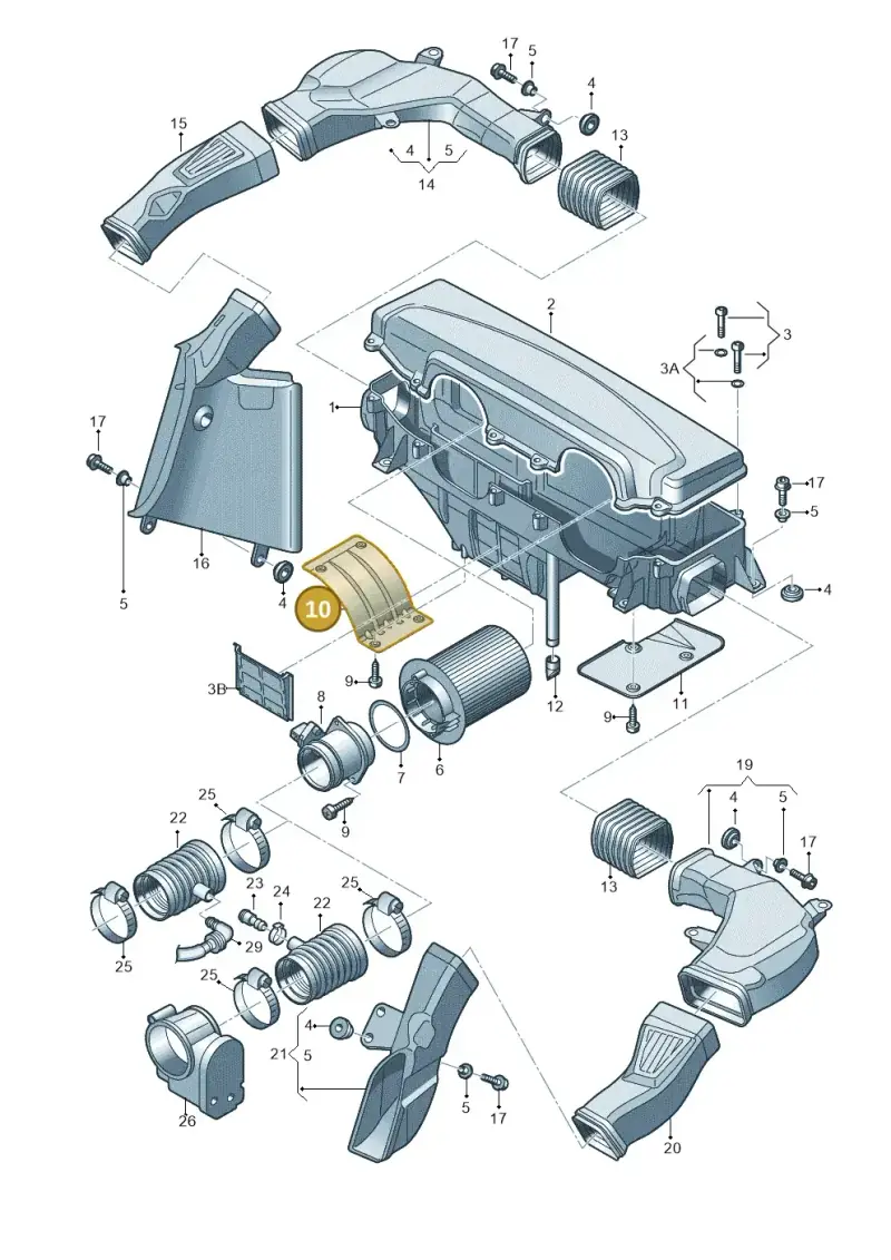 420115339A — Audi R8 qu. 5.2 (2012-2015) diagram 752133040, position 10