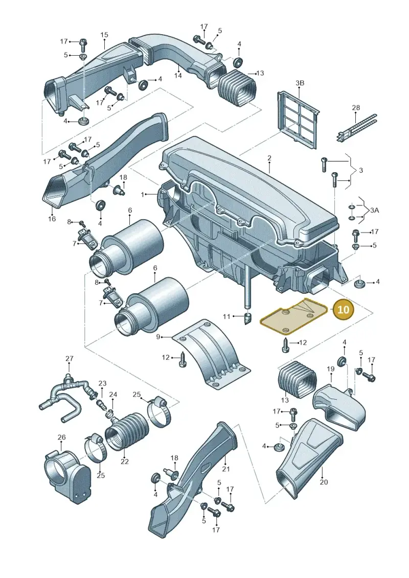 420115339C — Audi R8 qu. 5.2 (2012-2015) diagram 618133050, position 10