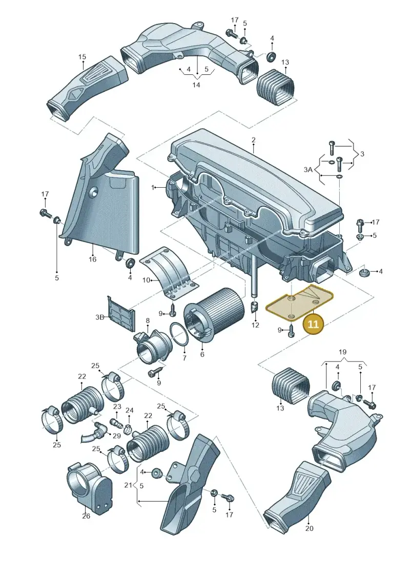 420115339C — Audi R8 qu. 5.2 (2012-2015) diagram 752133040, position 11