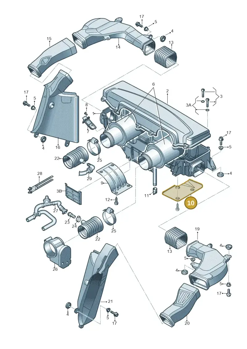 420115339C — Audi R8 qu. 5.2 (2012-2015) diagram 752133240, position 10