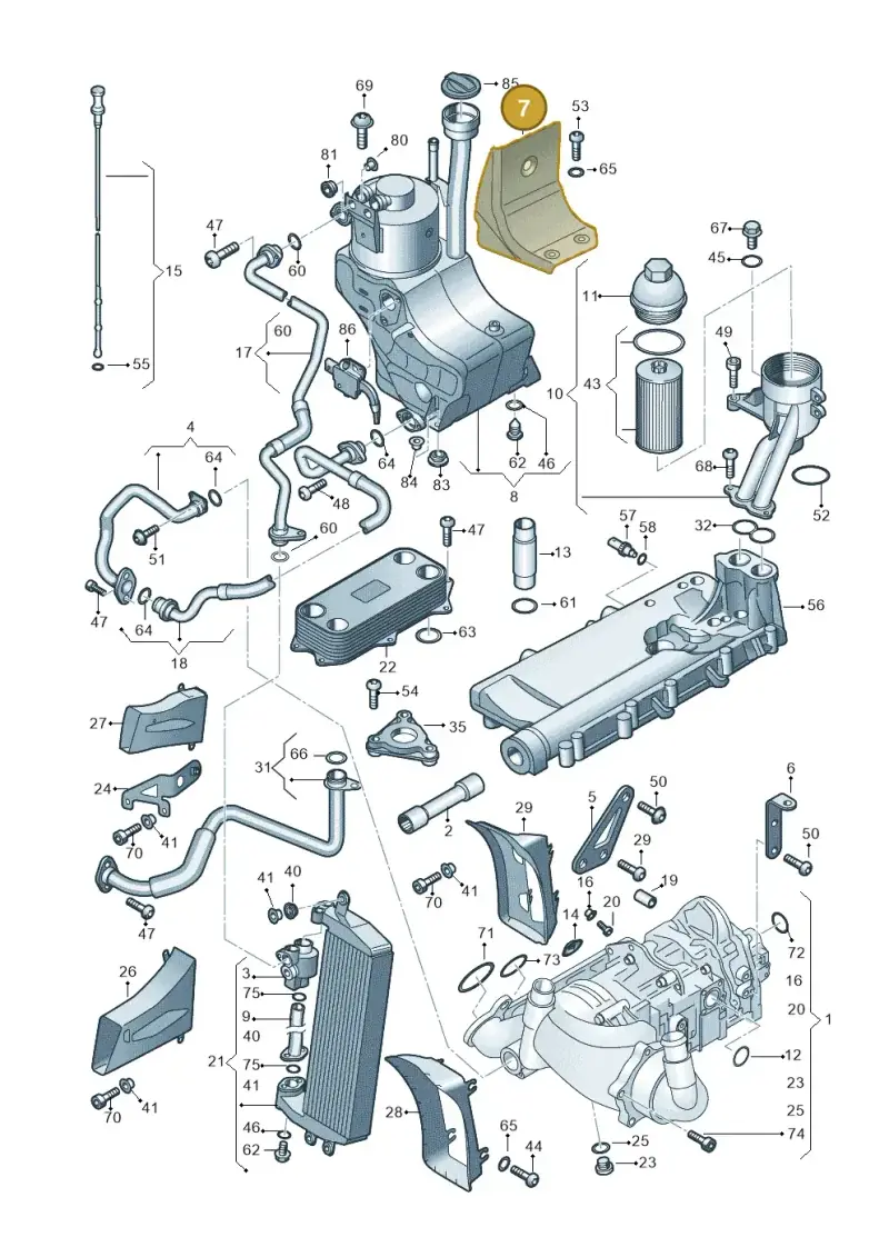 420115339D — Audi R8 qu. 5.2 (2012-2015) diagram 618115100, position 7
