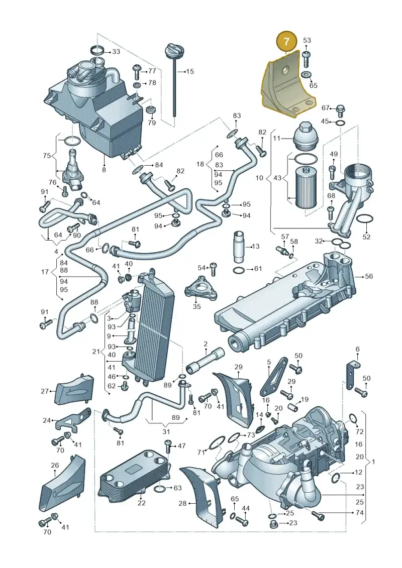 420115339D — Audi R8 qu. 5.2 (2012-2015) diagram 752115050, position 7