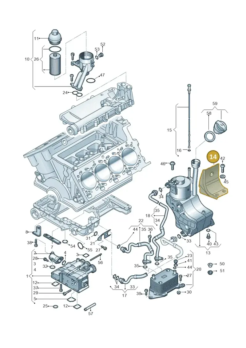 420115339D — Audi R8 qu. 5.2 (2012-2015) diagram 618115000, position 14