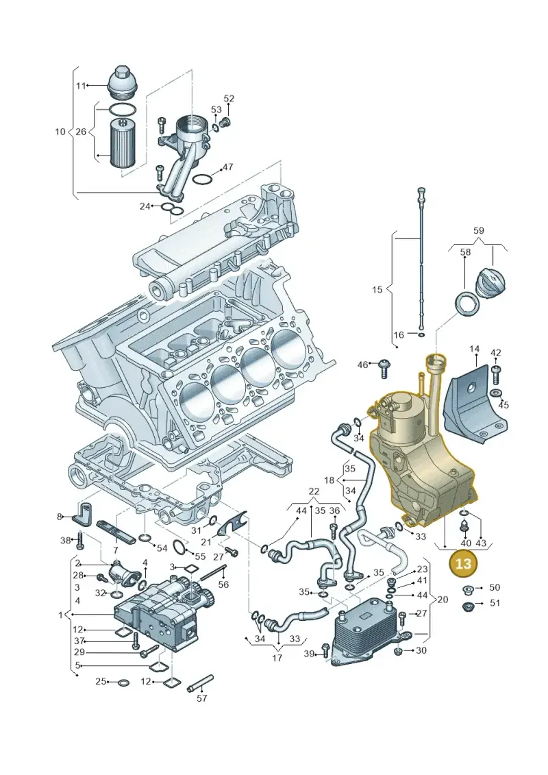 420115373C — Audi R8 qu. 5.2 (2012-2015) diagram 618115000, position 13