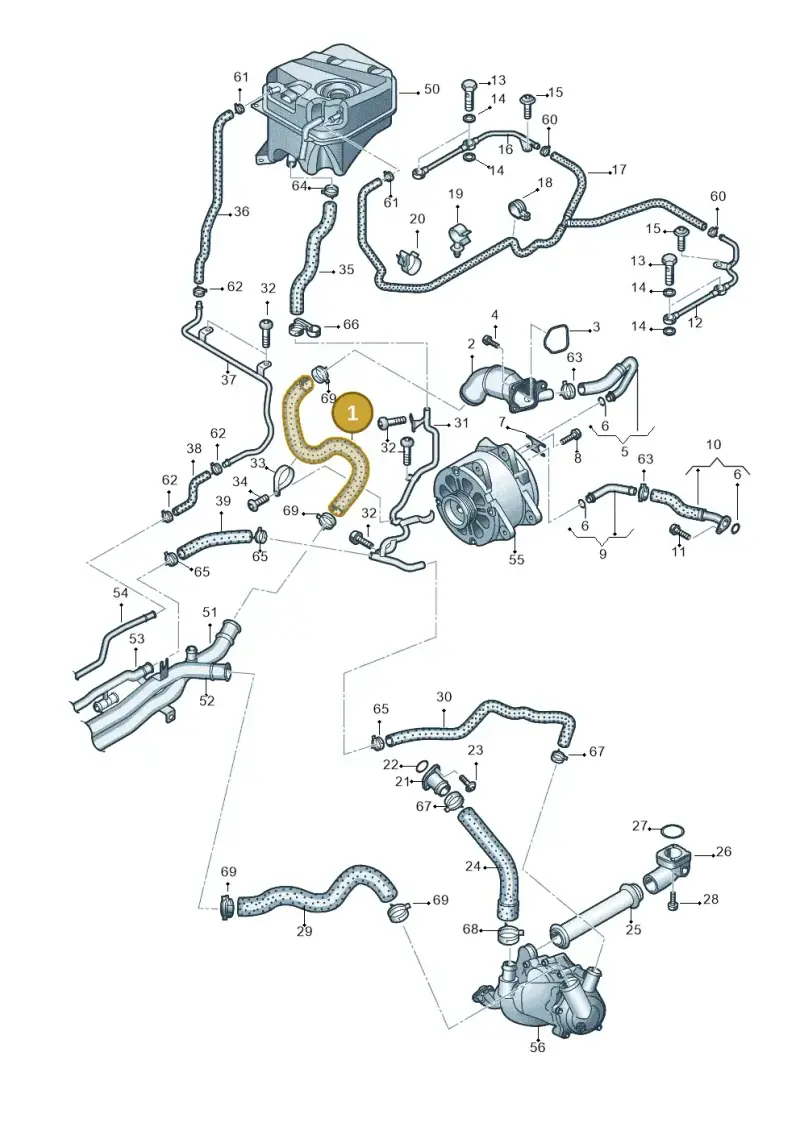 420121101D — Audi R8 qu. 5.2 (2012-2015) diagram 618121400, position 1