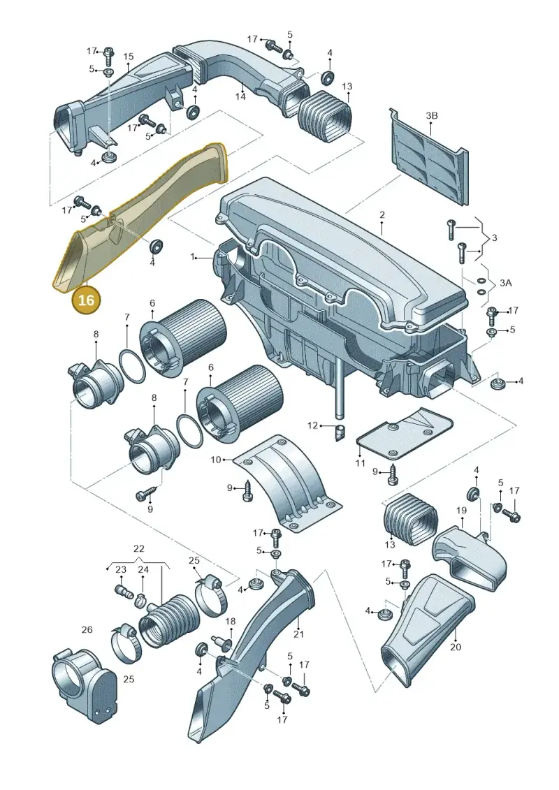 420129510C — Audi R8 qu. 5.2 (2012-2015) diagram 618133000, position 16