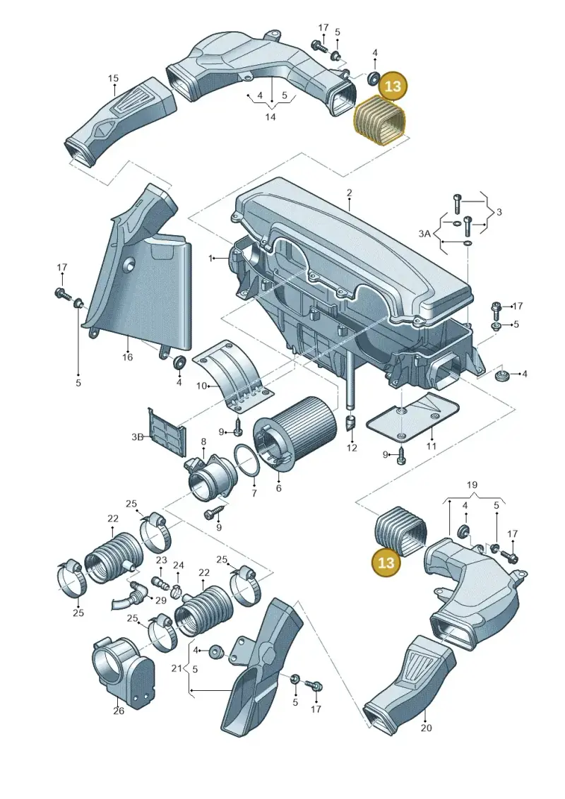 420129739B — Audi R8 qu. 5.2 (2012-2015) diagram 752133040, position 13