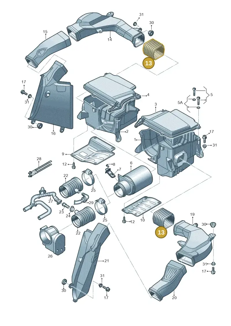 420129739B — Audi R8 qu. 5.2 (2012-2015) diagram 752133260, position 13