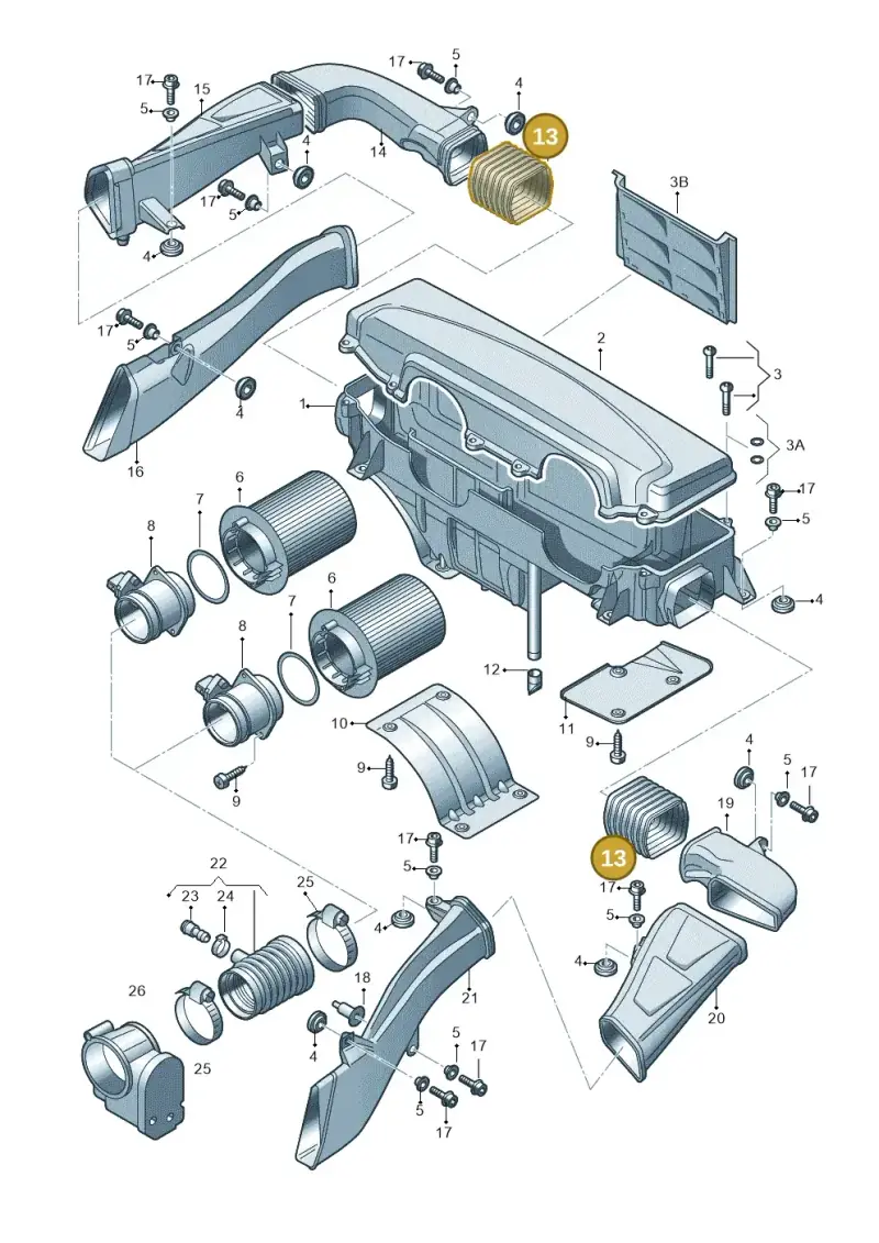 420129739B — Audi R8 qu. 5.2 (2012-2015) diagram 618133000, position 13