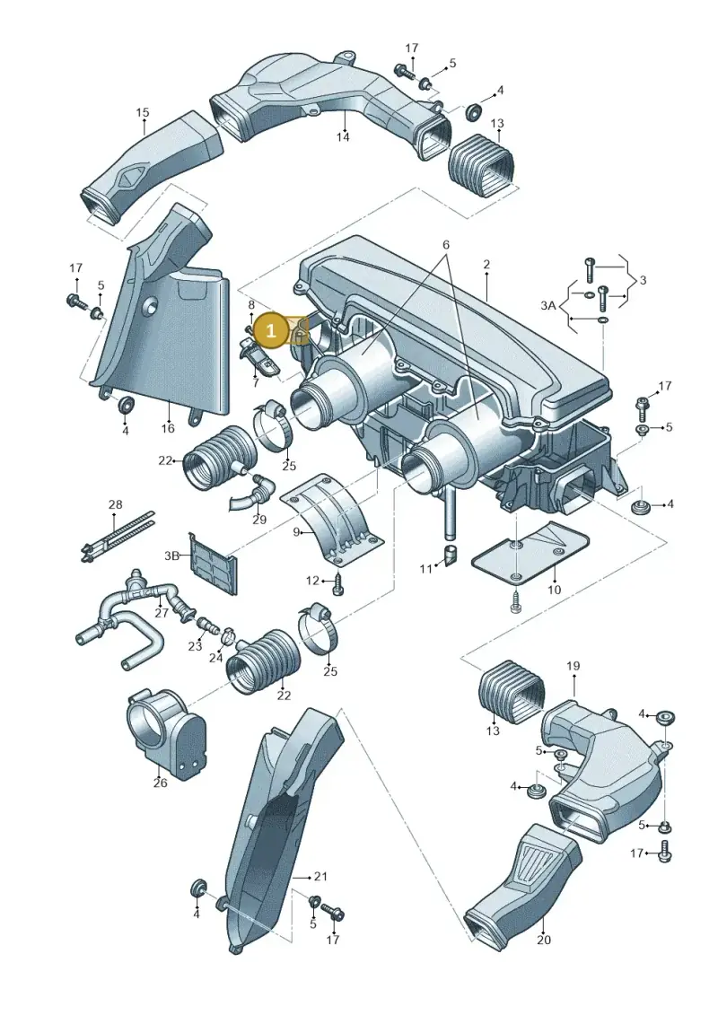 420133845C — Audi R8 qu. 5.2 (2012-2015) diagram 752133240, position 1