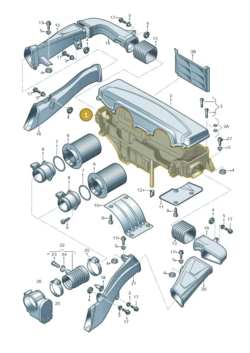 420133845C — Audi R8 qu. 5.2 (2012-2015) diagram 618133000, position 1